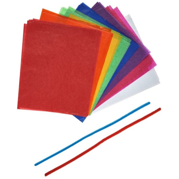 Krabbelkäfer Bunte Sonnenfänger aus Papier - Bastelset für 20 Fensterbilder