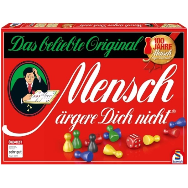 Schmidt Spiele Mensch ärgere dich nicht Jubiläums-Ausgabe mit Holzsteinen
