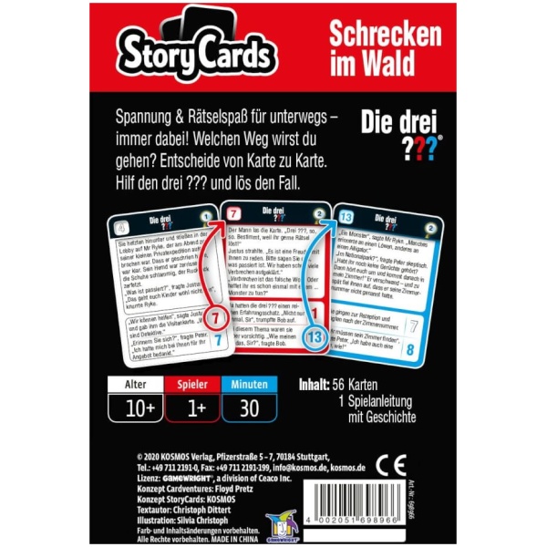 Kosmos Story Cards - Die drei ??? Schrecken im Wald
