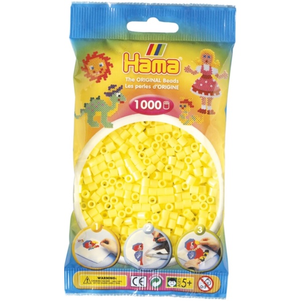Hama® Bügelperlen Midi - Pastell Gelb 1000 Perlen