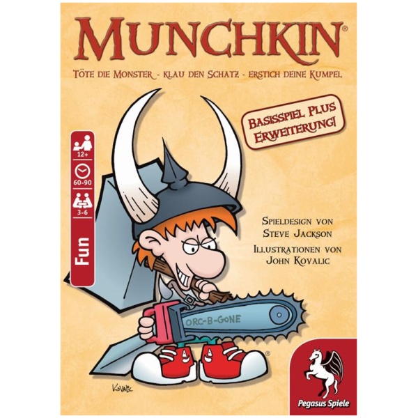 Pegasus Spiele Munchkin 1 + 2 Basisspiel plus Erweiterung