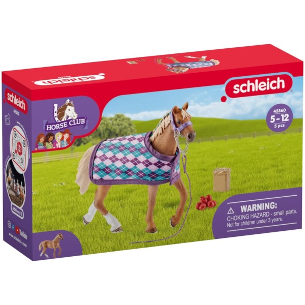 schleich® Horse Club 42360 Englisches Vollblut mit Decke