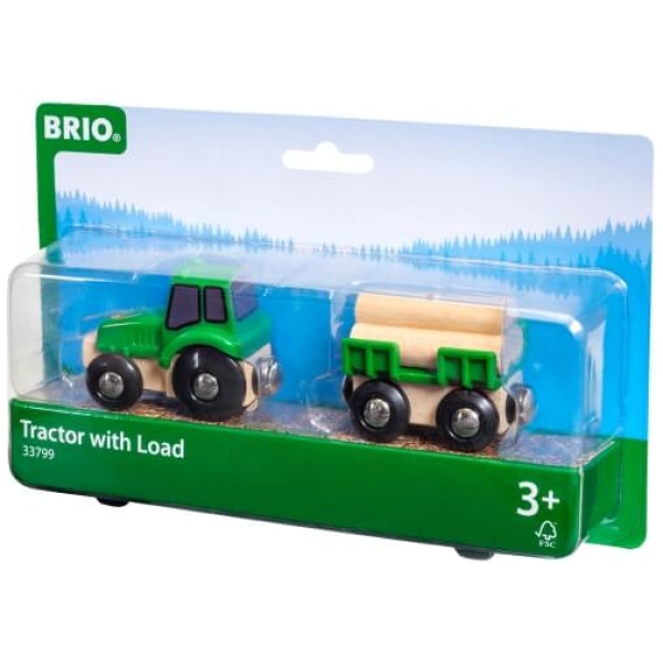 Ravensburger 63379900 Traktor mit Holz-Anhänger RW Rolling Stock