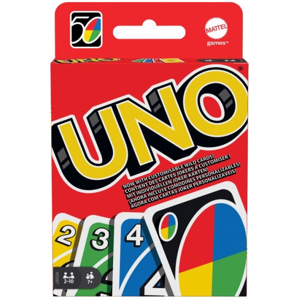 Mattel W2087 UNO (Kartenspiel), 2-10 Spieler, ca. 30-60 min, ab 7 Jahre