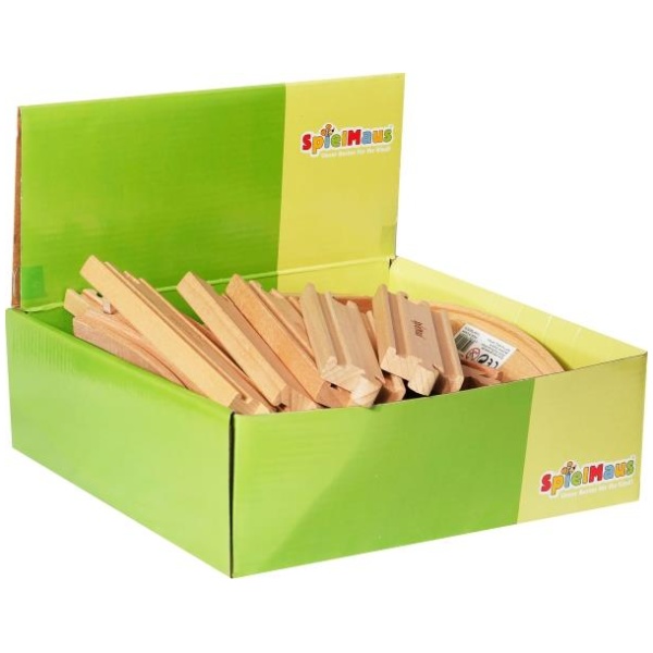 SpielMaus Holz Gerade, 14,5 cm