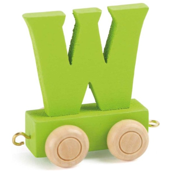 Buchstabenzug bunt W