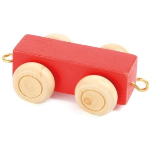 Buchstabenzug Anhänger rot