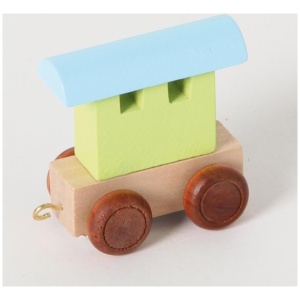 Buchstabenwaggon bunt