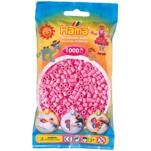 Hama® Bügelperlen Midi - Pastell Pink 1000 Perlen