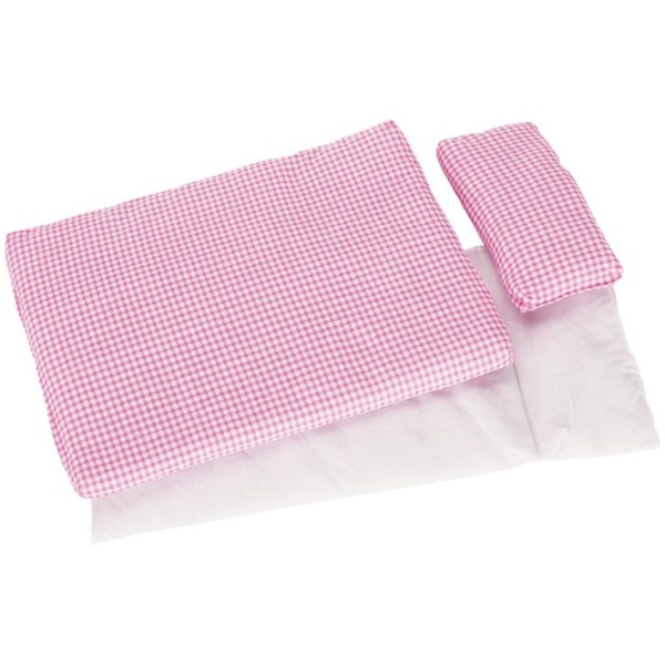 GoKi Puppenbettzeug rosa kariert