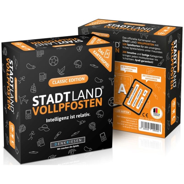 STADT LAND VOLLPFOSTEN: Das Kartenspiel – Classic Edition