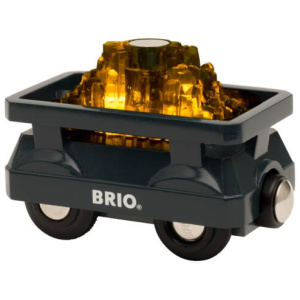 Ravensburger 63389600 BRIO Goldwaggon mit Licht RW Rolling Stock