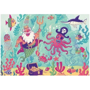 Ravensburger Kinderpuzzle Puzzle&Play 05591 - Piraten auf Schatzjagd - 2x24 Teile Puzzle für Kinder ab 4 Jahren