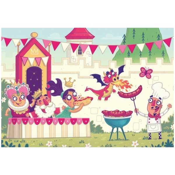 Ravensburger Kinderpuzzle Puzzle&Play 05596 - Royale Party - 2x24 Teile Puzzle für Kinder ab 4 Jahren