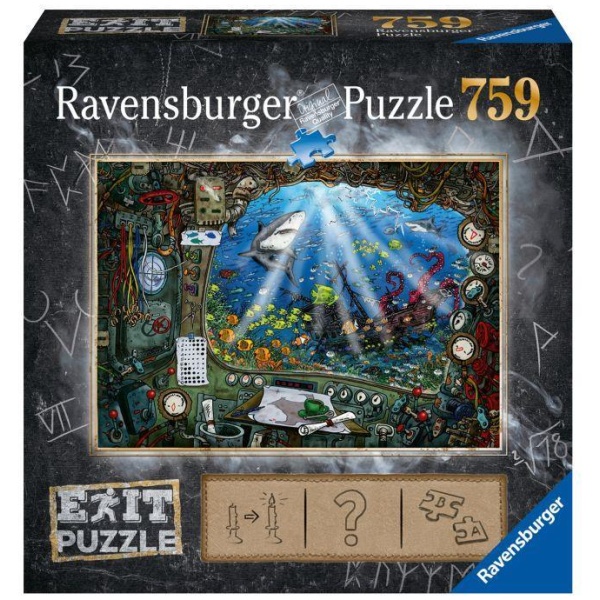Ravensburger 19953 Puzzle Im U-Boot 759 Teile