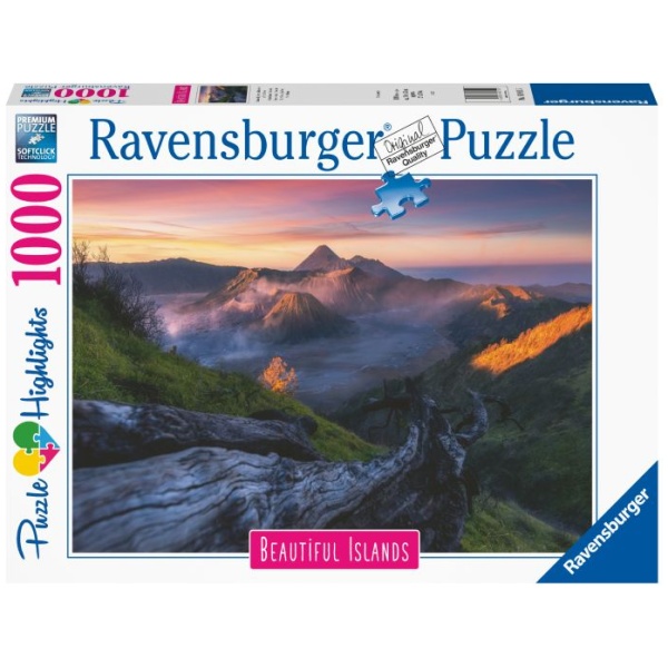 Ravensburger Puzzle Beautiful Islands 16911 - Stratovulkan Bromo, Indonesien# - 1000 Teile Puzzle für Erwachsene und K