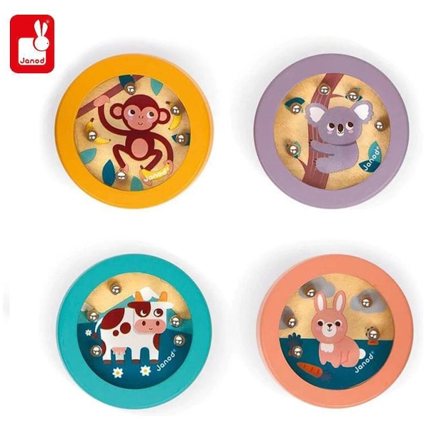 Janod Pocket - Kugel-Geduldsspiel, sortiert