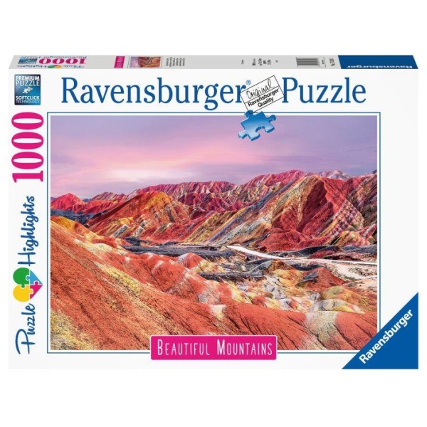 Ravensburger Puzzle 17314 - Regenbogenberge, China - 1000 Teile Puzzle, Beautiful Mountains Kollektion, für Erwachsene