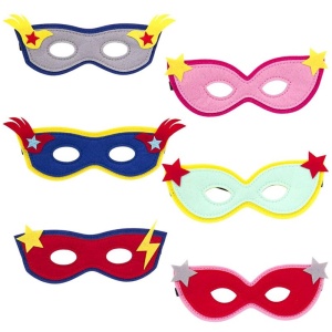 Filzmaske Superheld sortiert Filzmaske Superheld sortiert