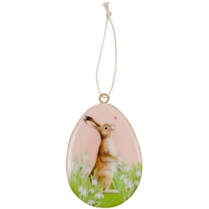 Holz-Anhänger mit Hasenmotiv - Ostergrüße, sortiert (1 Stück) Holz-Anhänger mit Hasenmotiv - Ostergrüße, sortiert (1 Stück)
