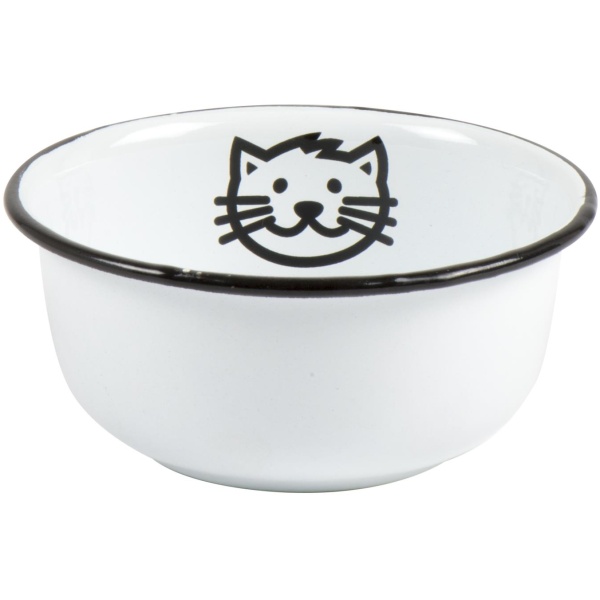 IB Laursen Fressnapf f/Katze Emaille