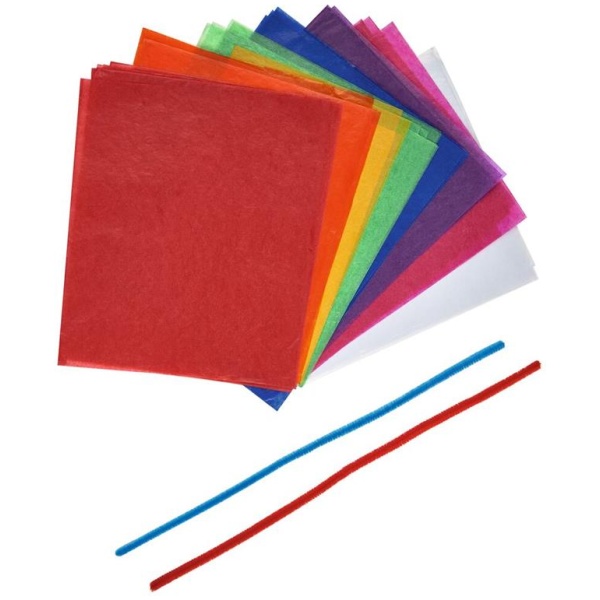 Krabbelkäfer Bunte Sonnenfänger aus Papier - Bastelset für 20 Fensterbilder