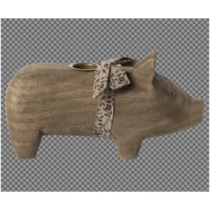 Maileg Kerzenhalter, Mittleres Schwein - Natur