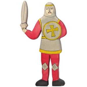 Ritter, kämpfend, rot