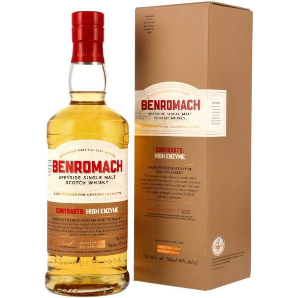 Benromach Contrasts: High Enzyme – 2012/2024 – 1st Fill Bourbon Barrels