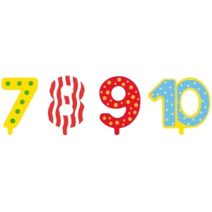 Zusätzliche Zahlen 7, 8, 9, 10