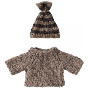 Maileg Strickpullover und Mütze, Großer Bruder Maus