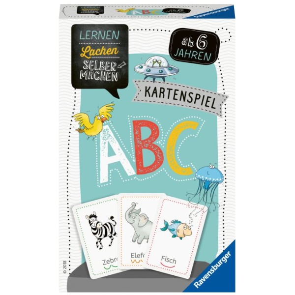 Ravensburger 80347 Lernen Lachen Selbermachen: Kartenspiel ABC Spielen und Lernen