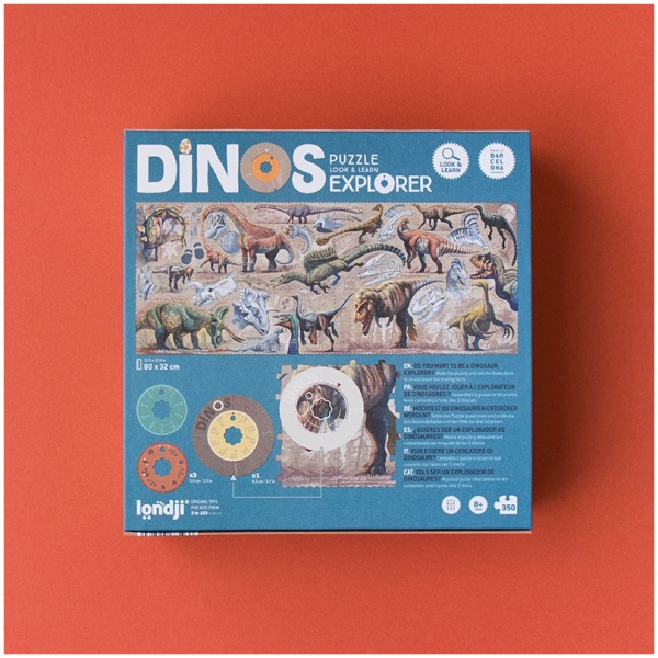 Londji Puzzle - Dinos Explorer - 23,5x23,7x8 cm