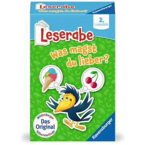 Ravensburger 23497 - Leserabe - Was magst du lieber? - Kartenspiel zum Lesen lernen mit Spaß - 2. Klasse, für Kinder a