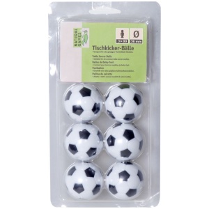 Natural Games Ersatz-Fußbälle für Kicker 6Stück, # 36 mm Natural Games Ersatz-Fußbälle für Kicker 6Stück, # 36 mm