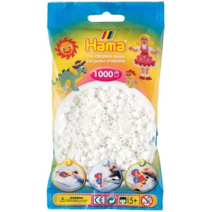 Hama® Bügelperlen Perlen, weiß, 1.000 Stück Hama® Bügelperlen Perlen, weiß, 1.000 Stück