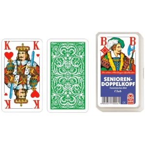 ASS Senioren Doppelkopf, französisches Bild. Kartenspiel ASS Senioren Doppelkopf, französisches Bild. Kartenspiel