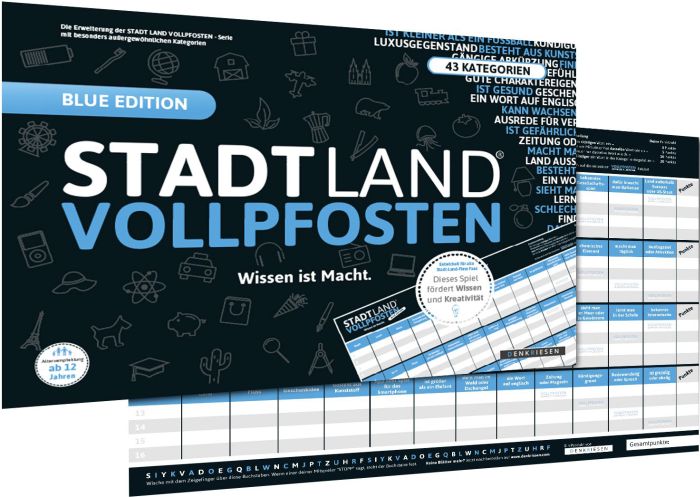 DENKRIESEN - STADT LAND VOLLPFOSTEN® - EINSTEIN EDITION - Wissen ist Macht DENKRIESEN - STADT LAND VOLLPFOSTEN® - EINSTEIN EDITION - Wissen ist Macht
