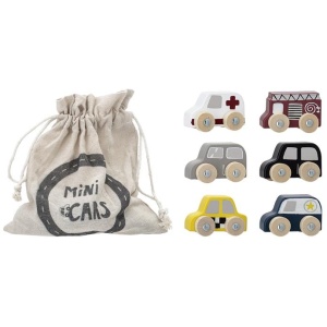 Bloomingville MINI Spielzeugautos 6er Set im Beutel Bloomingville MINI Spielzeugautos 6er Set im Beutel