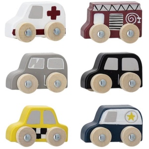 Bloomingville MINI Spielzeugautos 6er Set im Beutel Bloomingville MINI Spielzeugautos 6er Set im Beutel