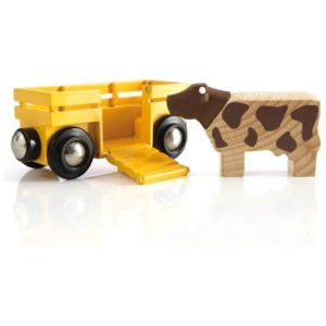 Ravensburger 63340600 Tierwagen mit Kuh RW Rolling Stock Ravensburger 63340600 Tierwagen mit Kuh RW Rolling Stock