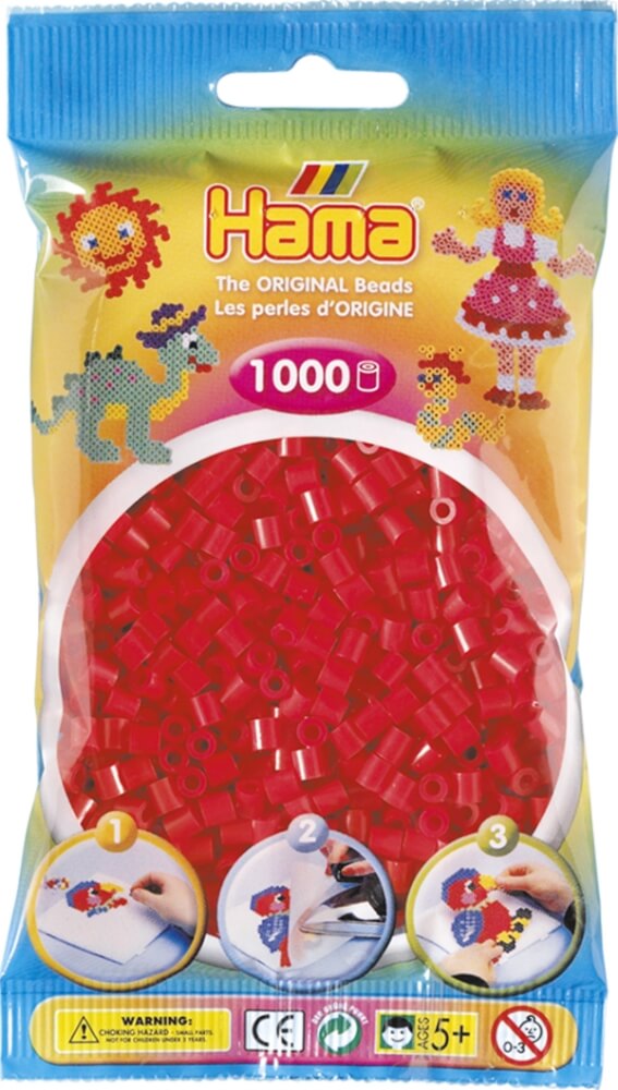 Hama® Bügelperlen Perlen, rot, 1.000 Stück Hama® Bügelperlen Perlen, rot, 1.000 Stück
