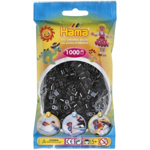 Hama® Bügelperlen Perlen, schwarz, 1.000 Stück Hama® Bügelperlen Perlen, schwarz, 1.000 Stück