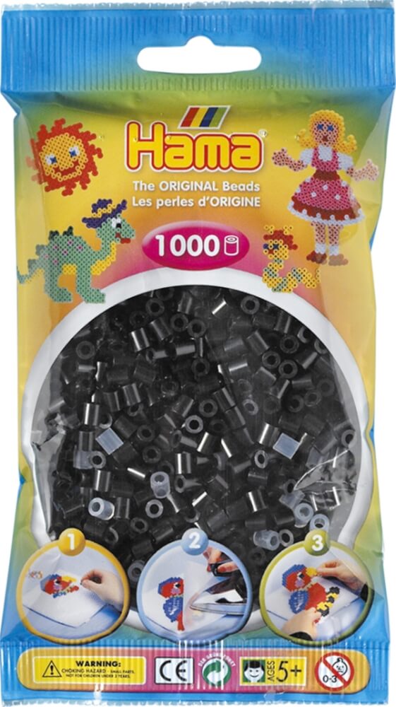 Hama® Bügelperlen Perlen, schwarz, 1.000 Stück Hama® Bügelperlen Perlen, schwarz, 1.000 Stück
