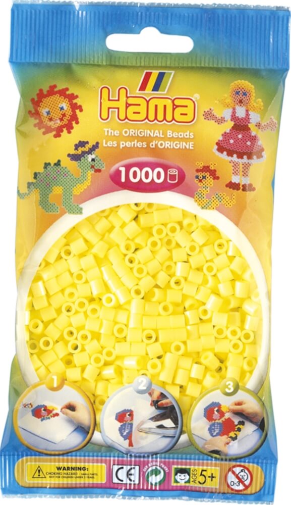 Hama® Bügelperlen Midi - Pastell Gelb 1000 Perlen Hama® Bügelperlen Midi - Pastell Gelb 1000 Perlen