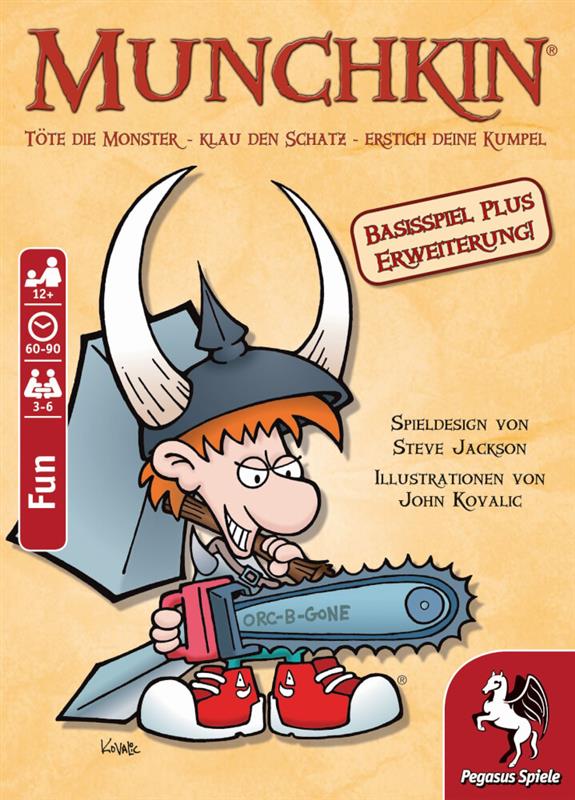 Pegasus Spiele Munchkin 1 + 2 Basisspiel plus Erweiterung Pegasus Spiele Munchkin 1 + 2 Basisspiel plus Erweiterung