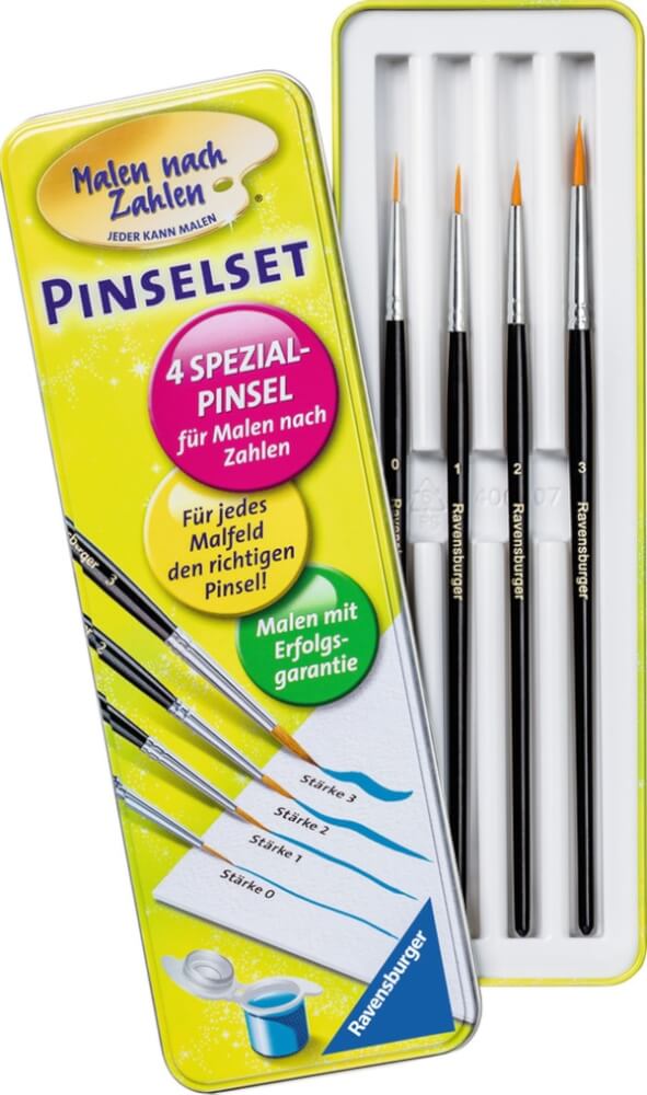 Ravensburger Malen nach Zahlen 29099 - Pinselset – Kinder ab 7 Jahren und Erwachsene Ravensburger Malen nach Zahlen 29099 - Pinselset – Kinder ab 7 Jahren und Erwachsene