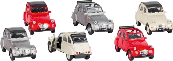 12180Citroen 2CV (1979), Spritzguss, 1:34-39, L= 11,7 cm sortiert (1 Stück) 12180Citroen 2CV (1979), Spritzguss, 1:34-39, L= 11,7 cm sortiert (1 Stück)