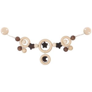 Kinderwagenkette Mond und Sterne mit Clips Kinderwagenkette Mond und Sterne mit Clips
