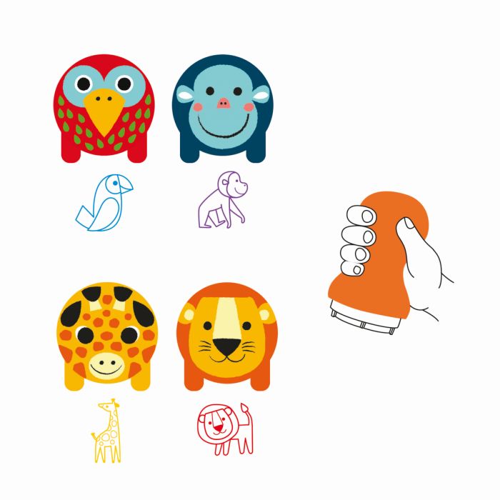 Stempel - Dschungeltiere Stempel - Dschungeltiere